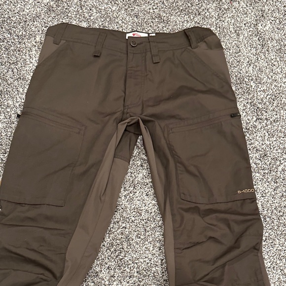 Fjallraven Abisko Lite Trekking TRS Med Long Brown Cargo Pants - Picture 1 of 12